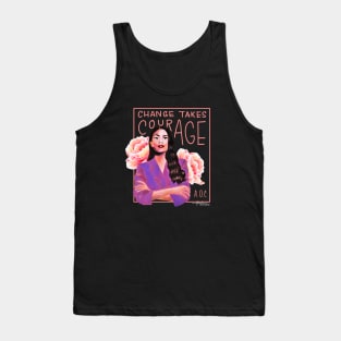 AOC change takes courage Tank Top